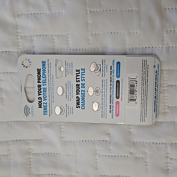 Gold Marble Pop Socket Pop Grip - Picture 2 of 3